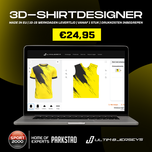 De 3D-Shirtdesigner is live – Ontwerp jouw unieke sportshirt voor slechts €24,95!